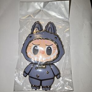 Cute Gray Character Enamel Pin